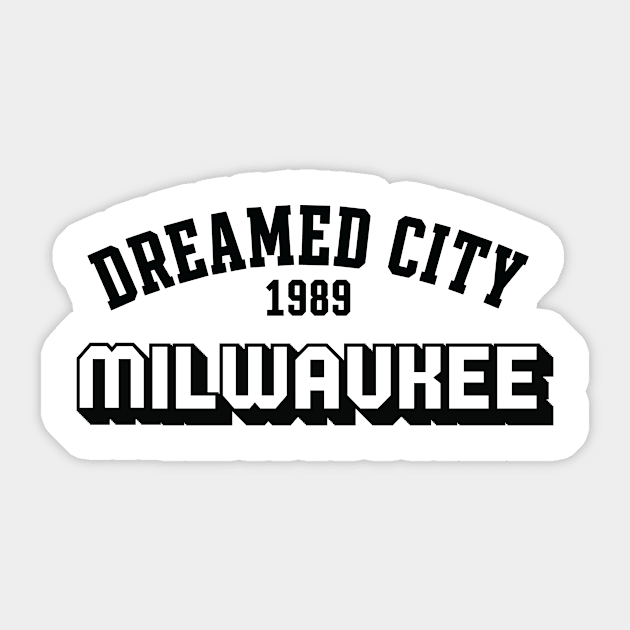 Dreamed city Milwaukee Sticker by Delix_shop